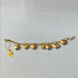 Charming Gold Heart Bracelet